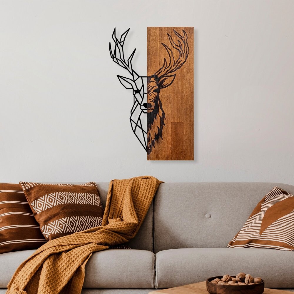 Dekoratívny drevený doplnok na stenu Red Deer 1