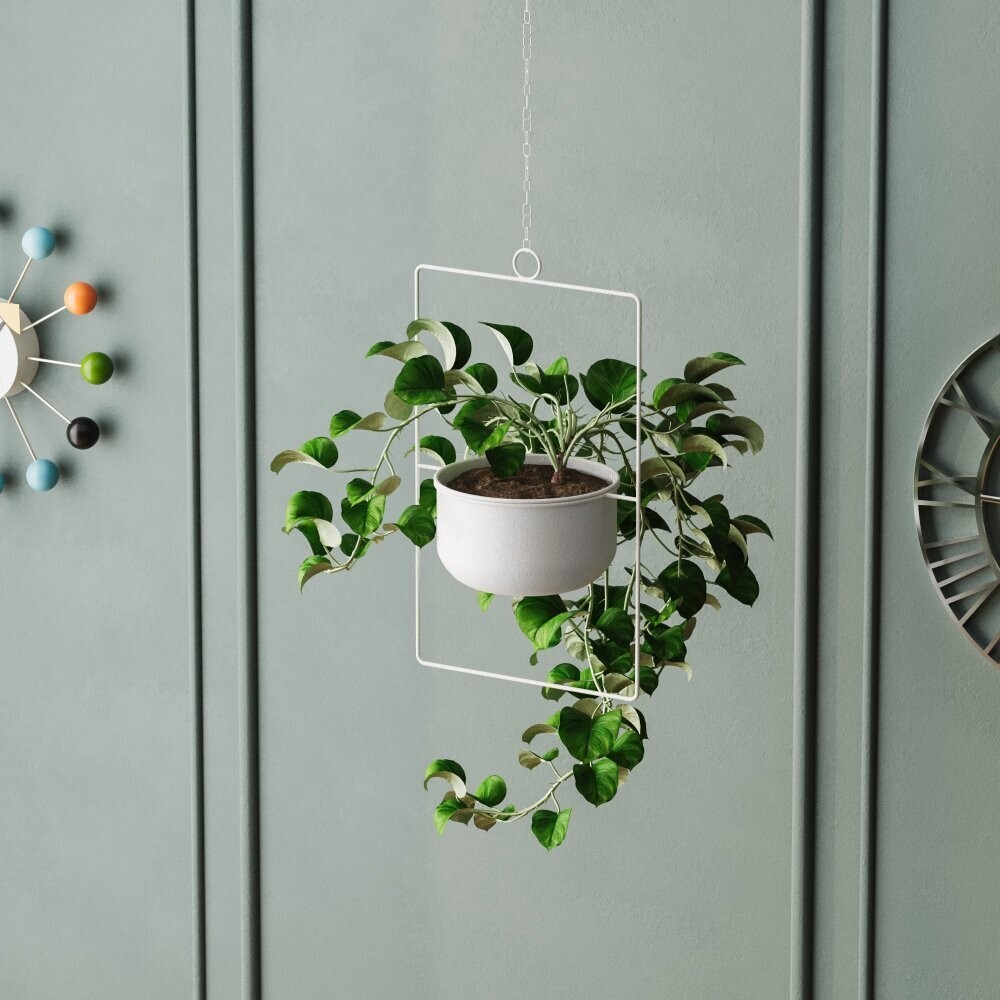 Dekoratívny kvetináč Parapet - White