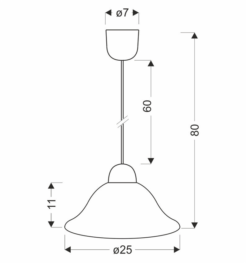 Závesná lampa LENIS biela 1x60W E27 biele tienidlo