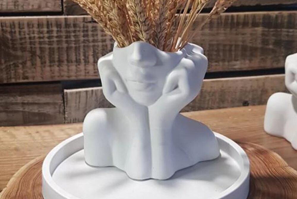 Vase Iskandinav Layd - White