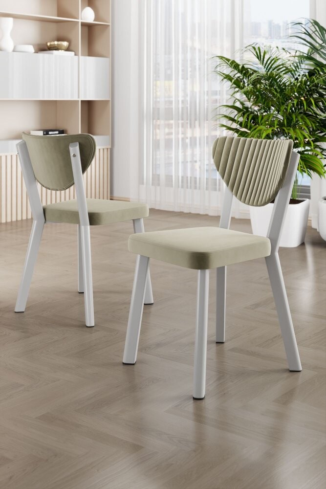 Súprava stoličiek (4 kusy) Arfe - Cream, White