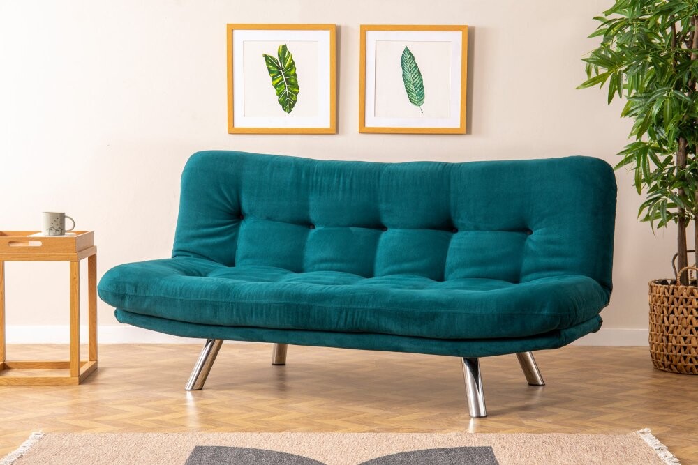 Trojmiestna rozkladacia pohovka Misa Small Sofabed - Petrol Green