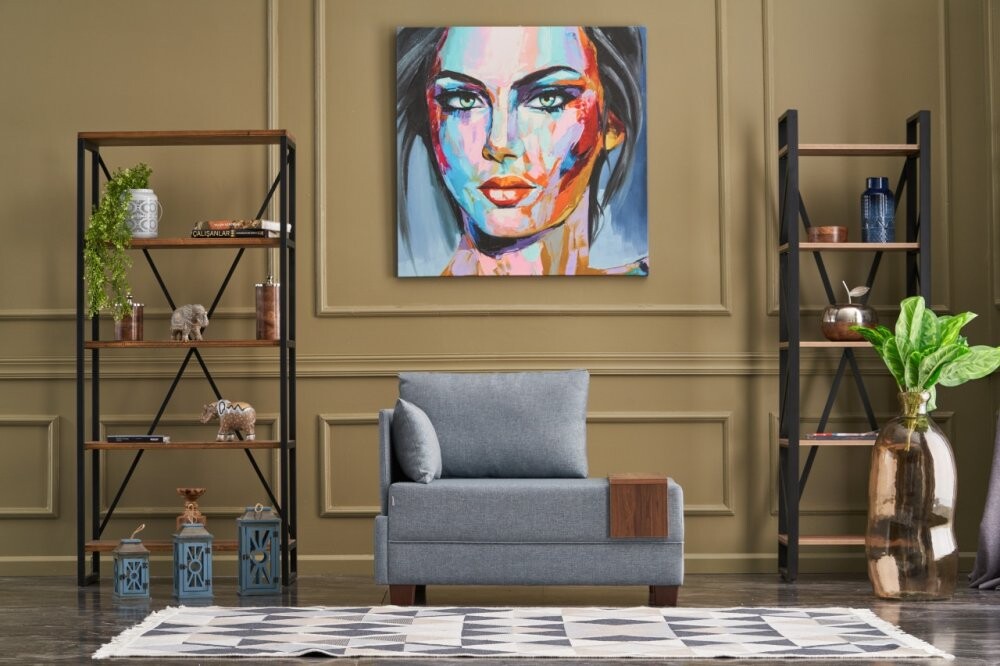 Kreslo / Jednomiestna pohovka Fly Left - Light Blue