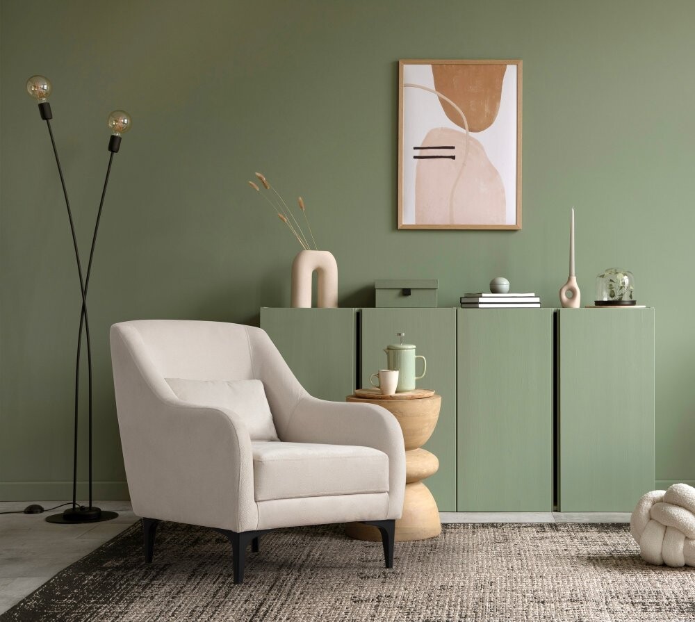 Kreslo ušiak Astana - Ecru