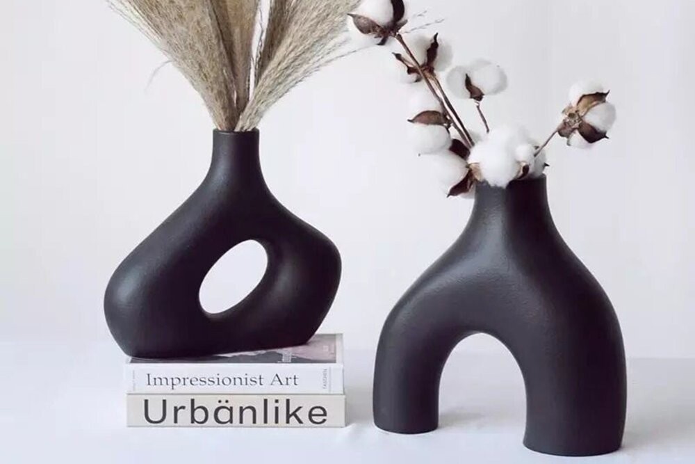 Vase Set Iskandinav - Black