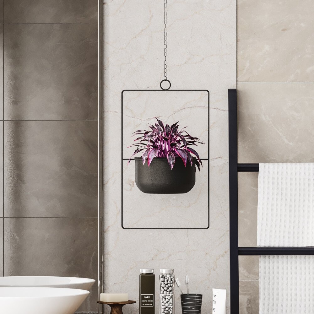 Dekoratívny kvetináč Parapet - Black