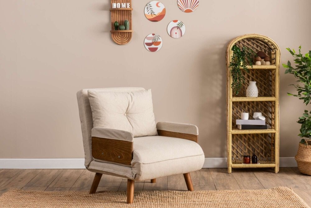 Rozkladacie kreslo Cosmo Single - Cream