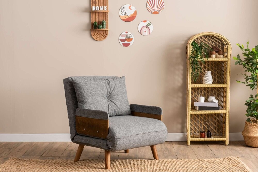 Rozkladacie kreslo Cosmo Single - Light Grey