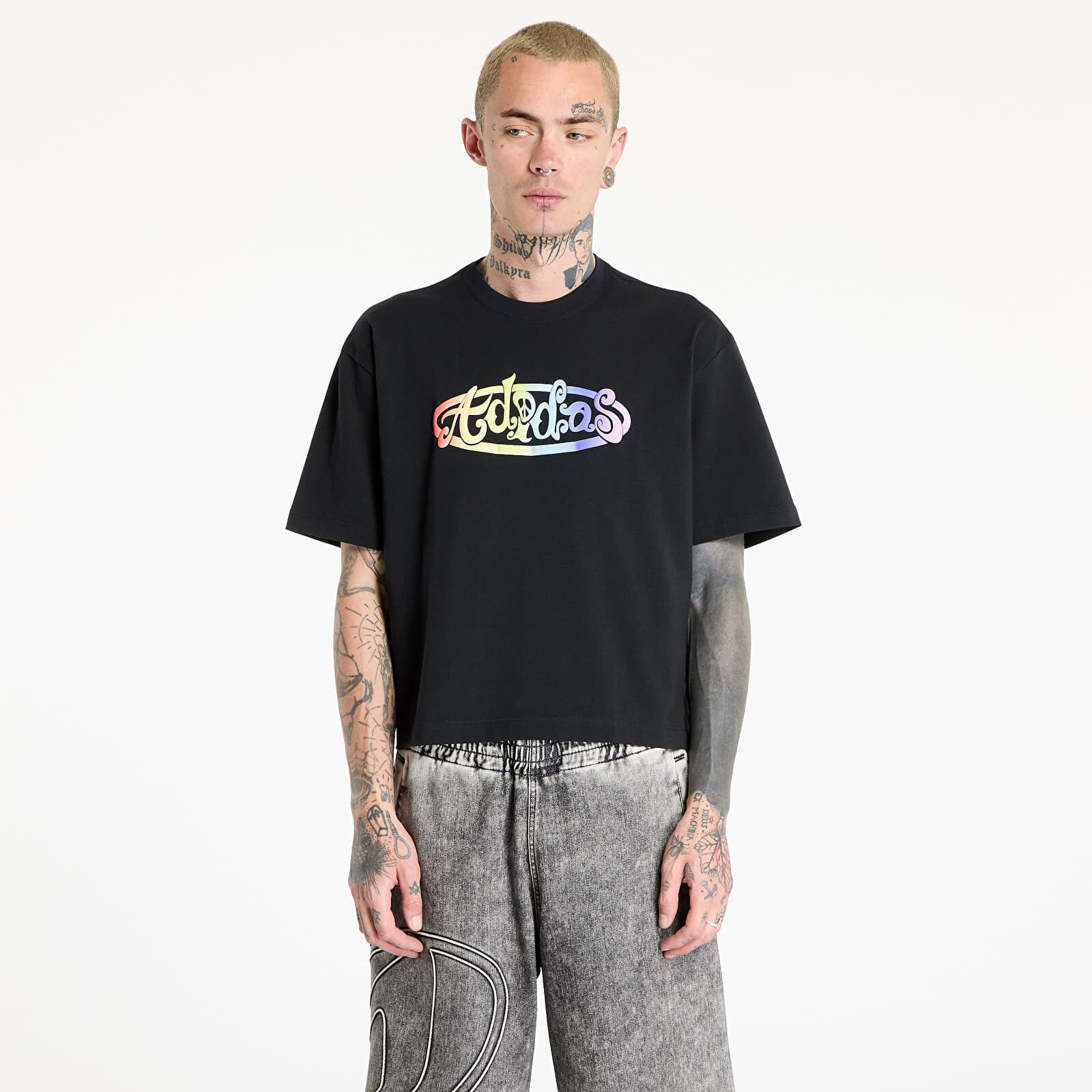 Tričko adidas x Jeremy Scott Pride Graphic Tee Black XL