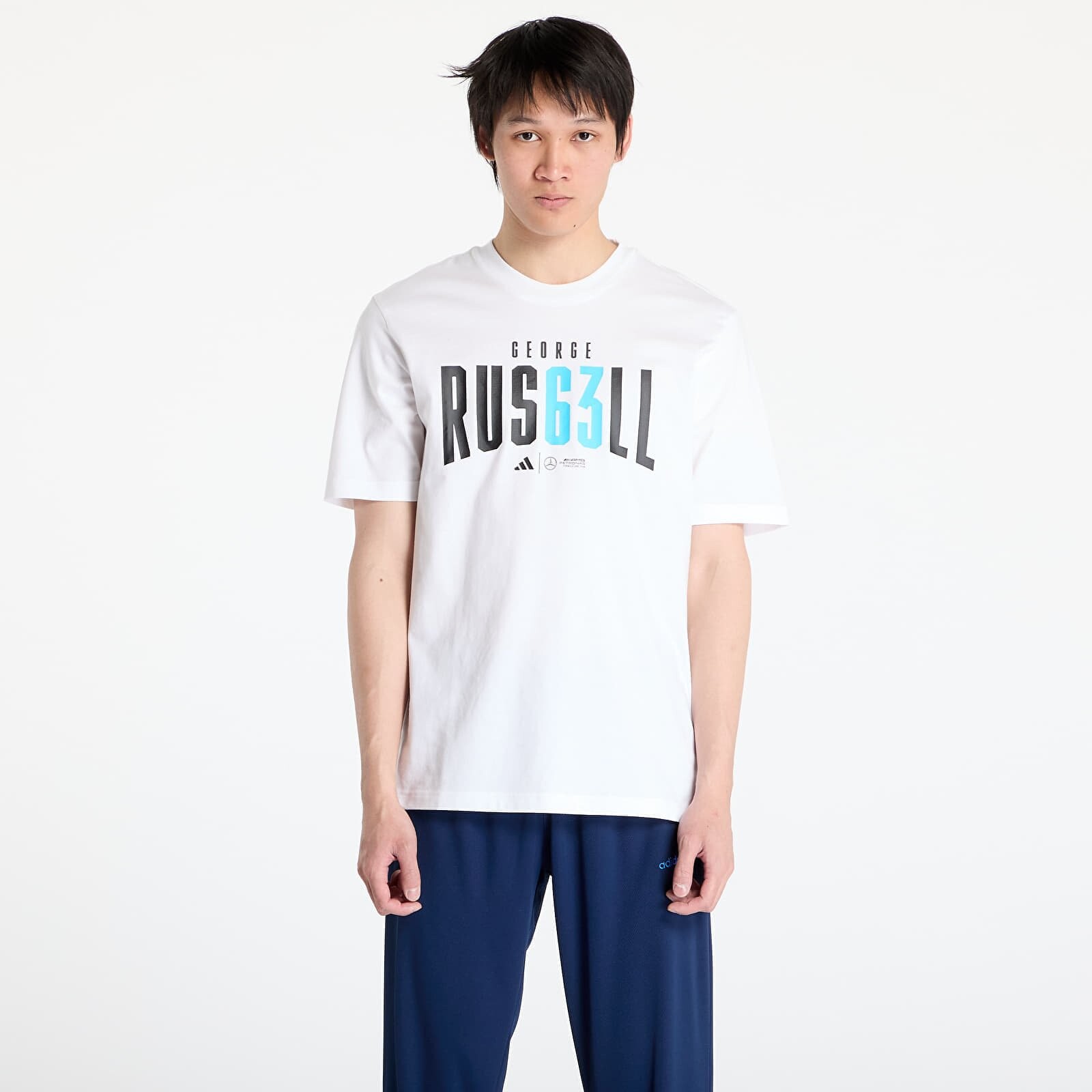 Tričko adidas x Mercedes AMG Petronas Formula One Team George Russell Tee White XL