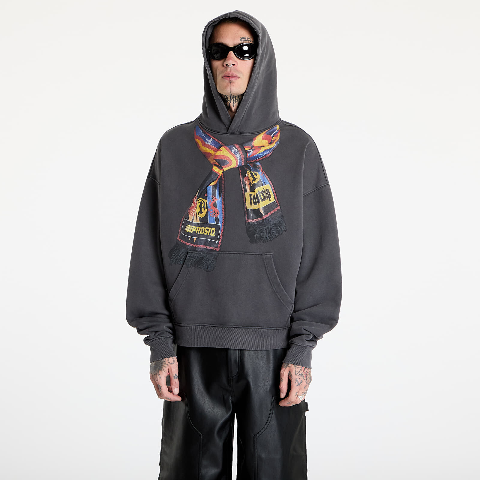 Mikina FTSHP x PROSTO Hoodie UNISEX Graphite M