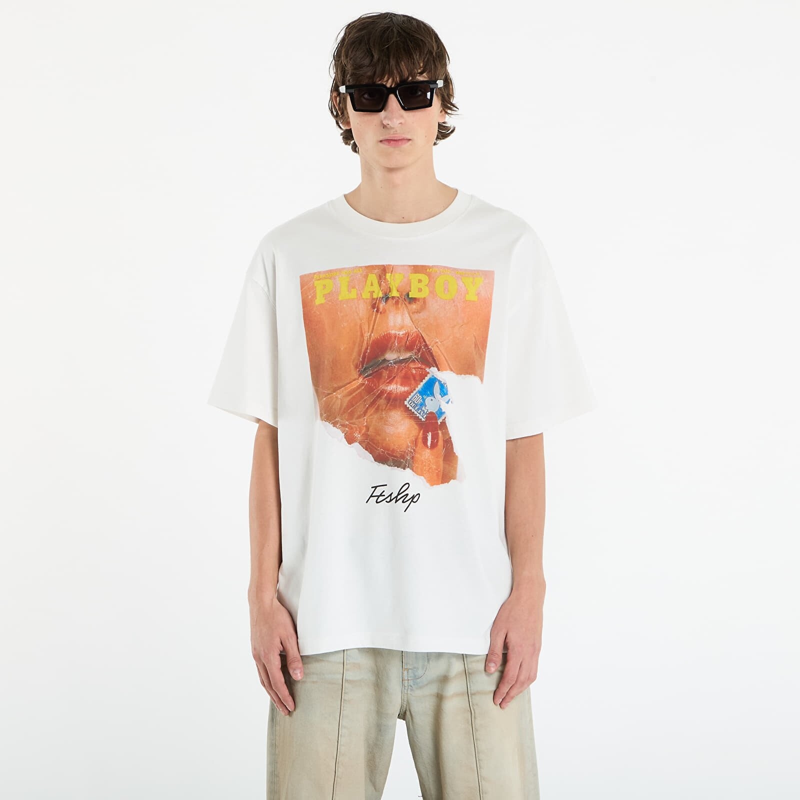 Tričko Playboy x FTSHP Cover Tee 1973/4 UNISEX Off-White XL