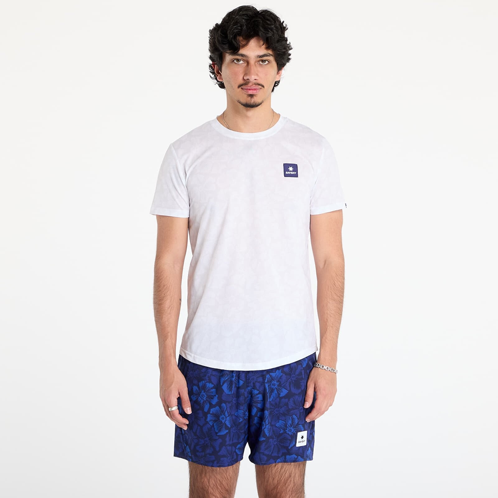 Tričko SAYSKY Flower Combat T-Shirt White AOP L