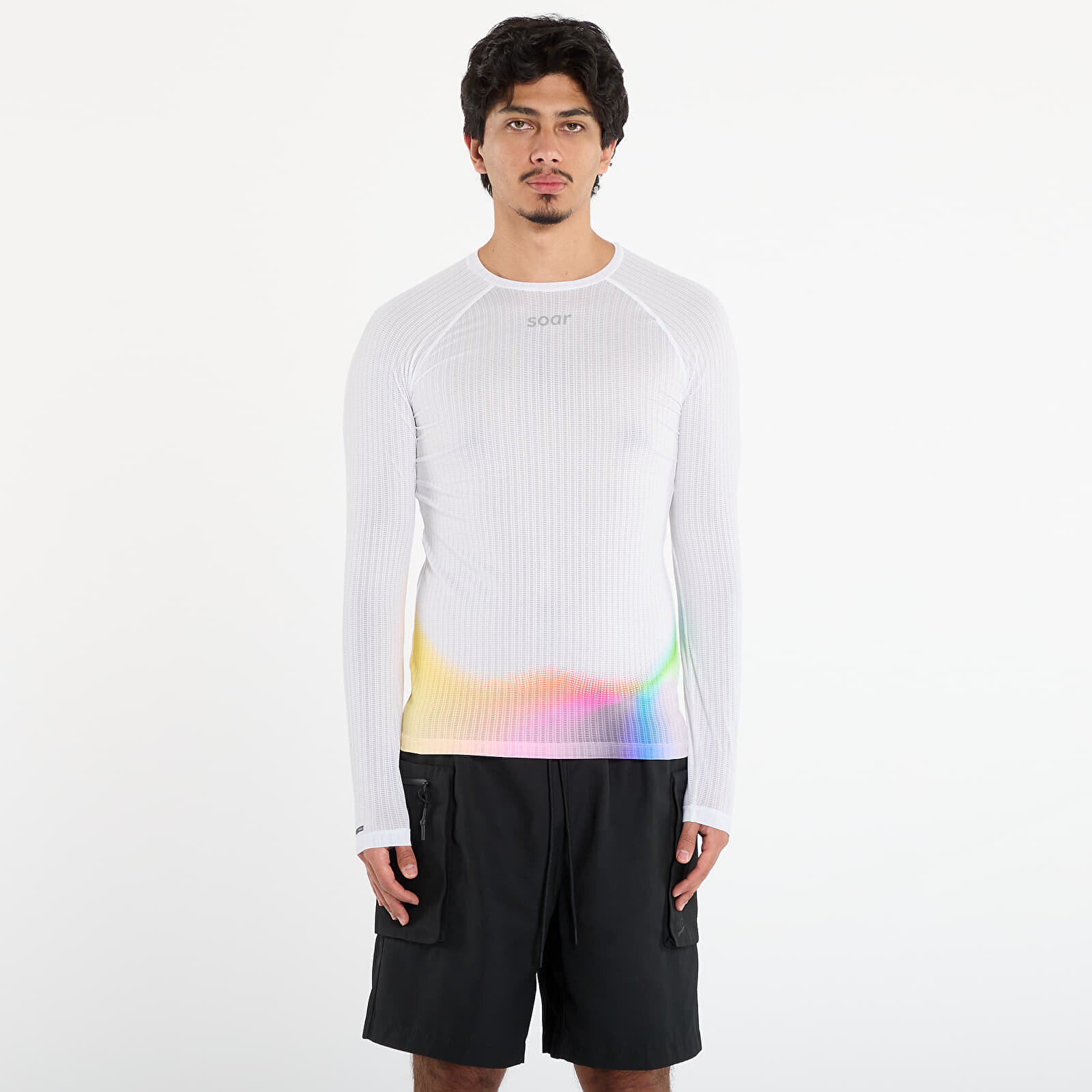 Tričko SOAR Race Base White/ Summer Rainbow S