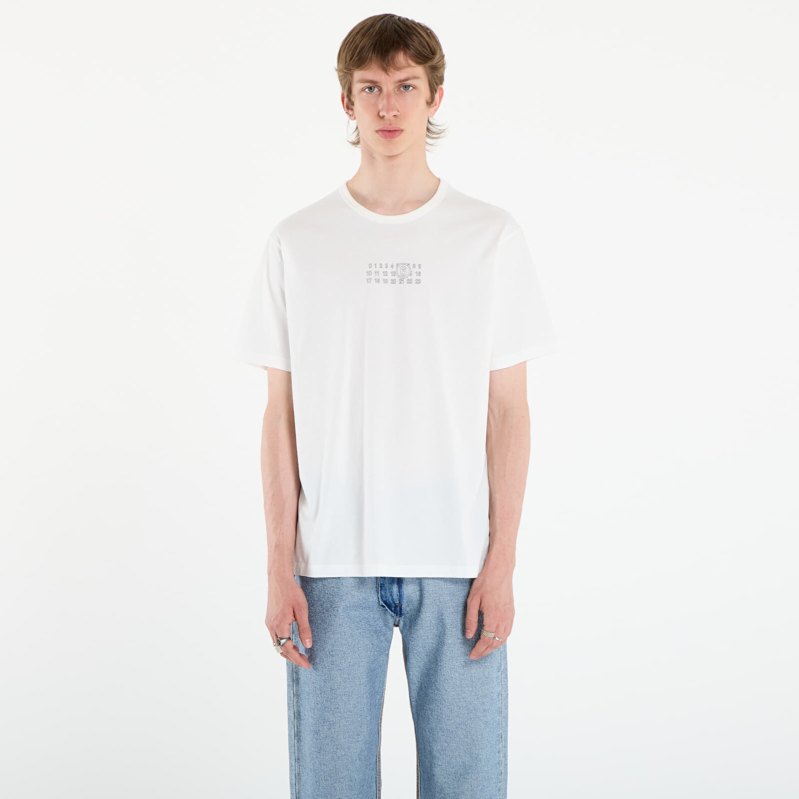 Tričko MM6 Broken Plate Print T-Shirt Off White XL