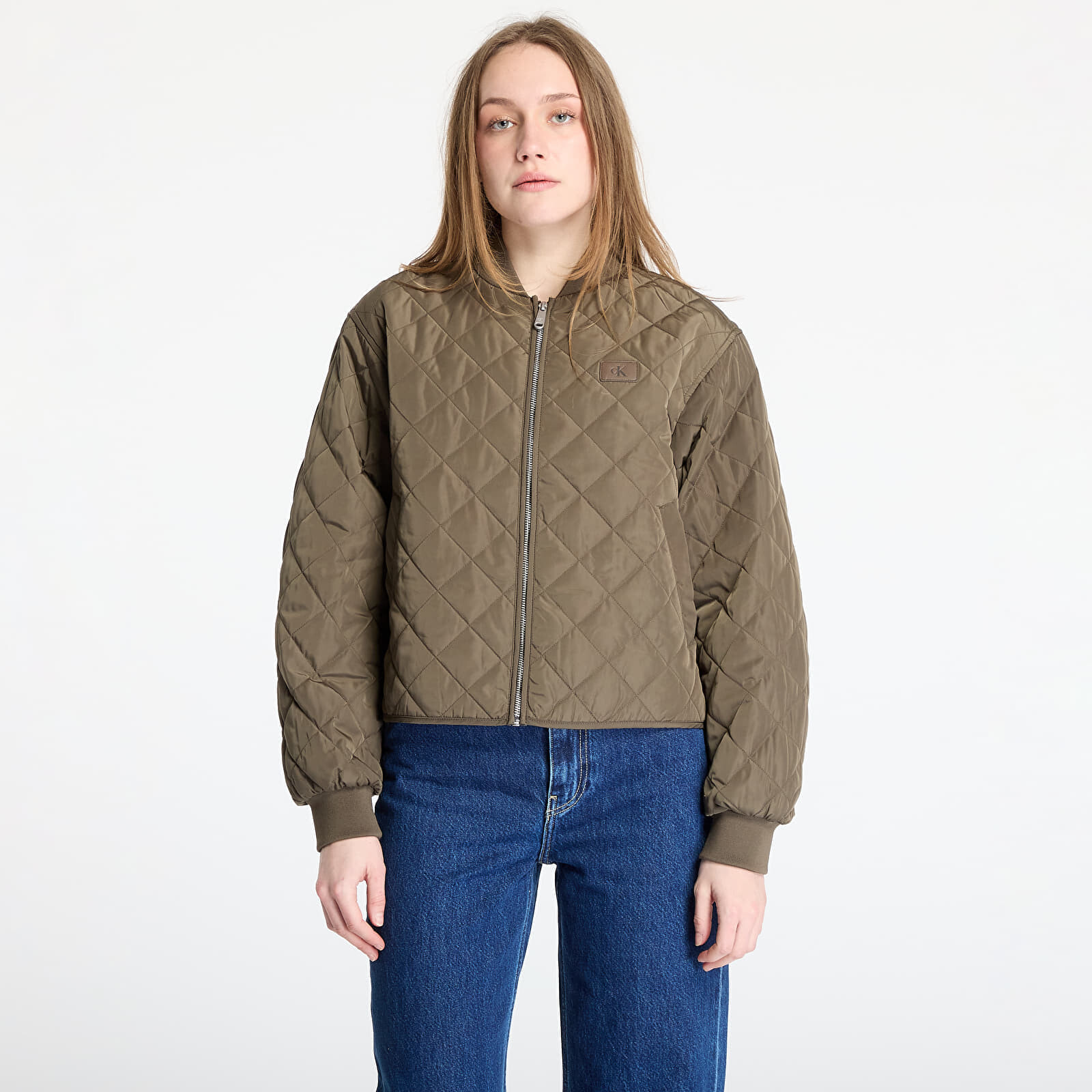 Bunda Calvin Klein Jeans Quilted Jacket Gray M