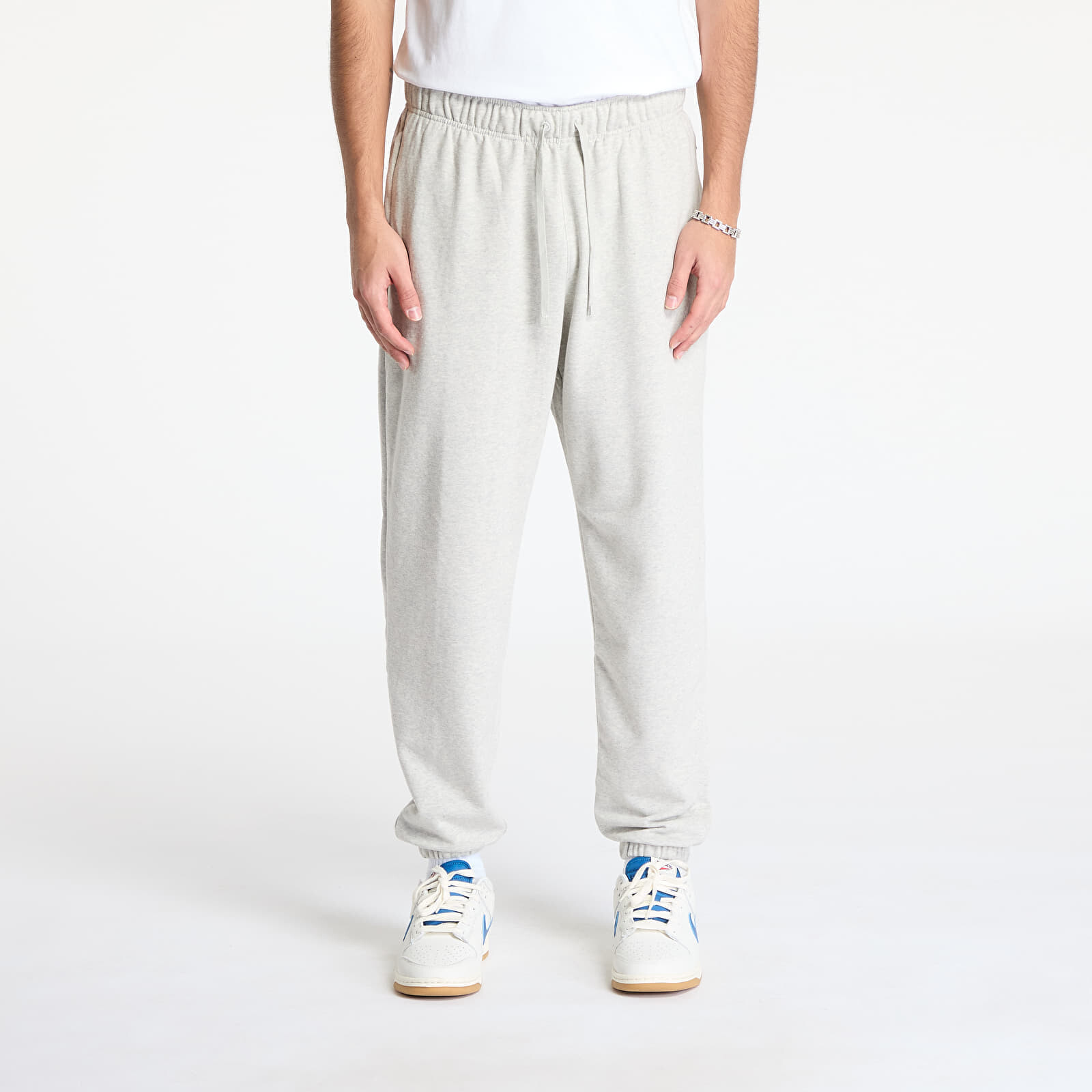 Tepláky Jordan Sport Crossover Men's Dri-FIT Fleece Pants Grey Heather/ White L