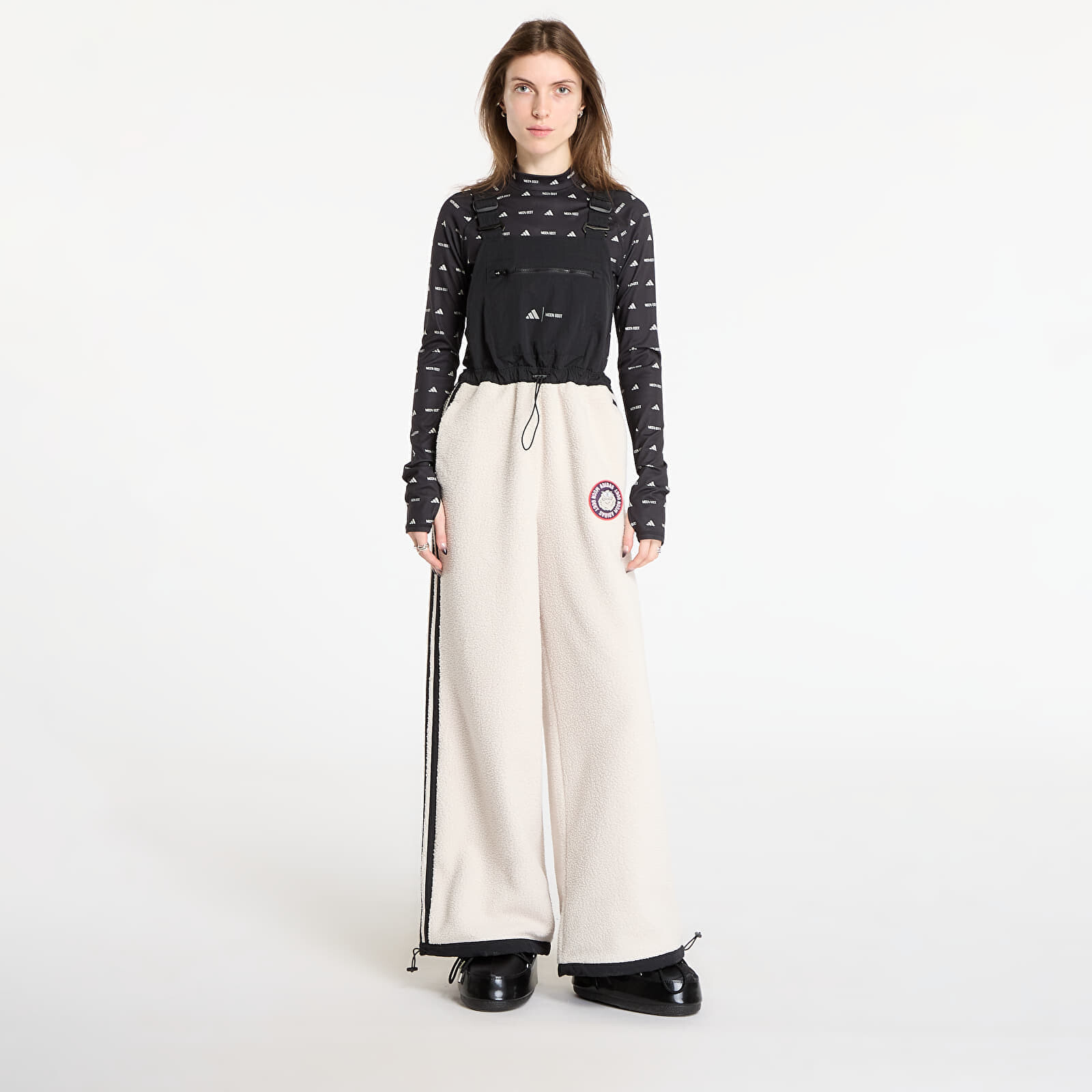 Kalhoty adidas x Moonboot Bib Pant Clear Brown XS