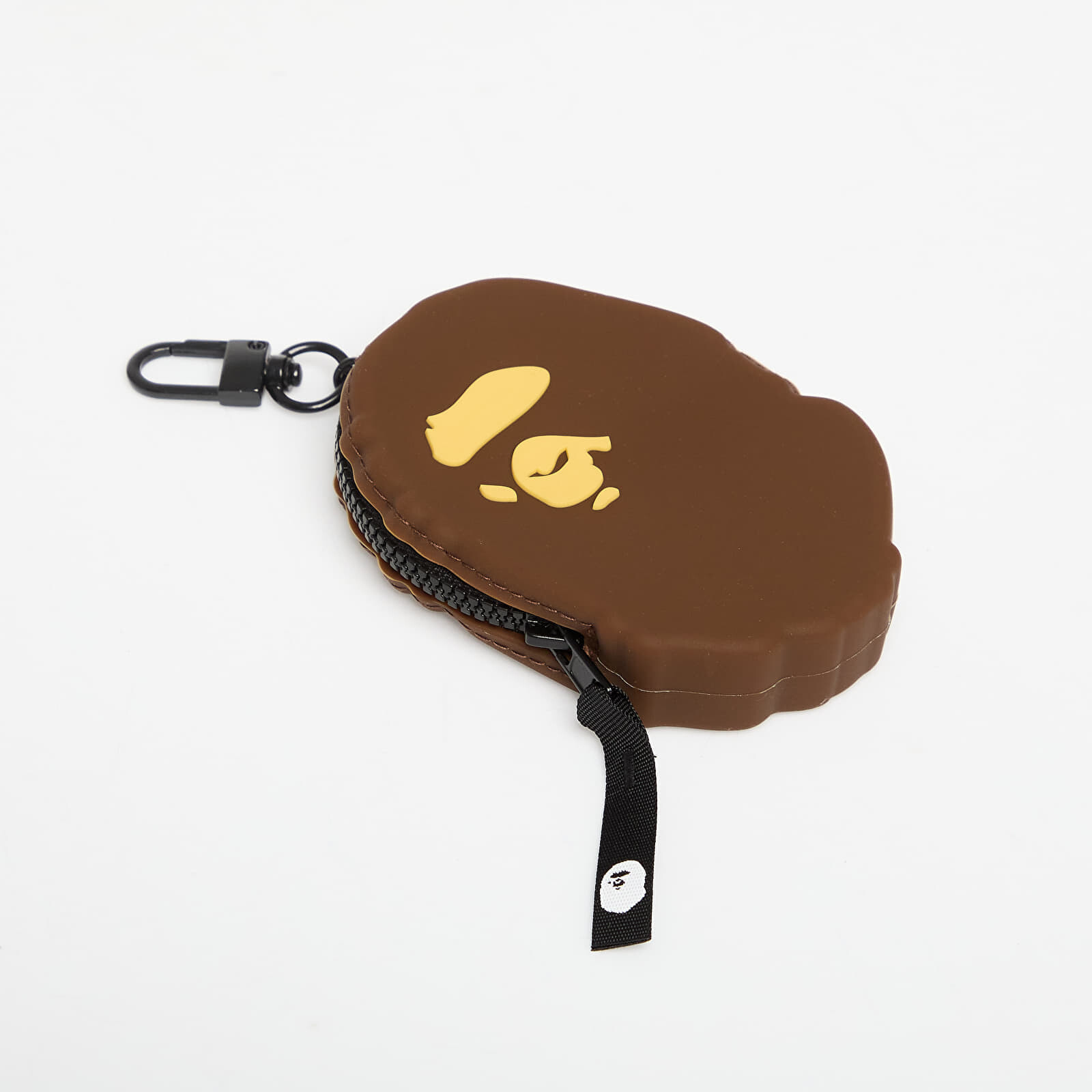 A BATHING APE Ape Head Silicon Coin Case Brown Universal