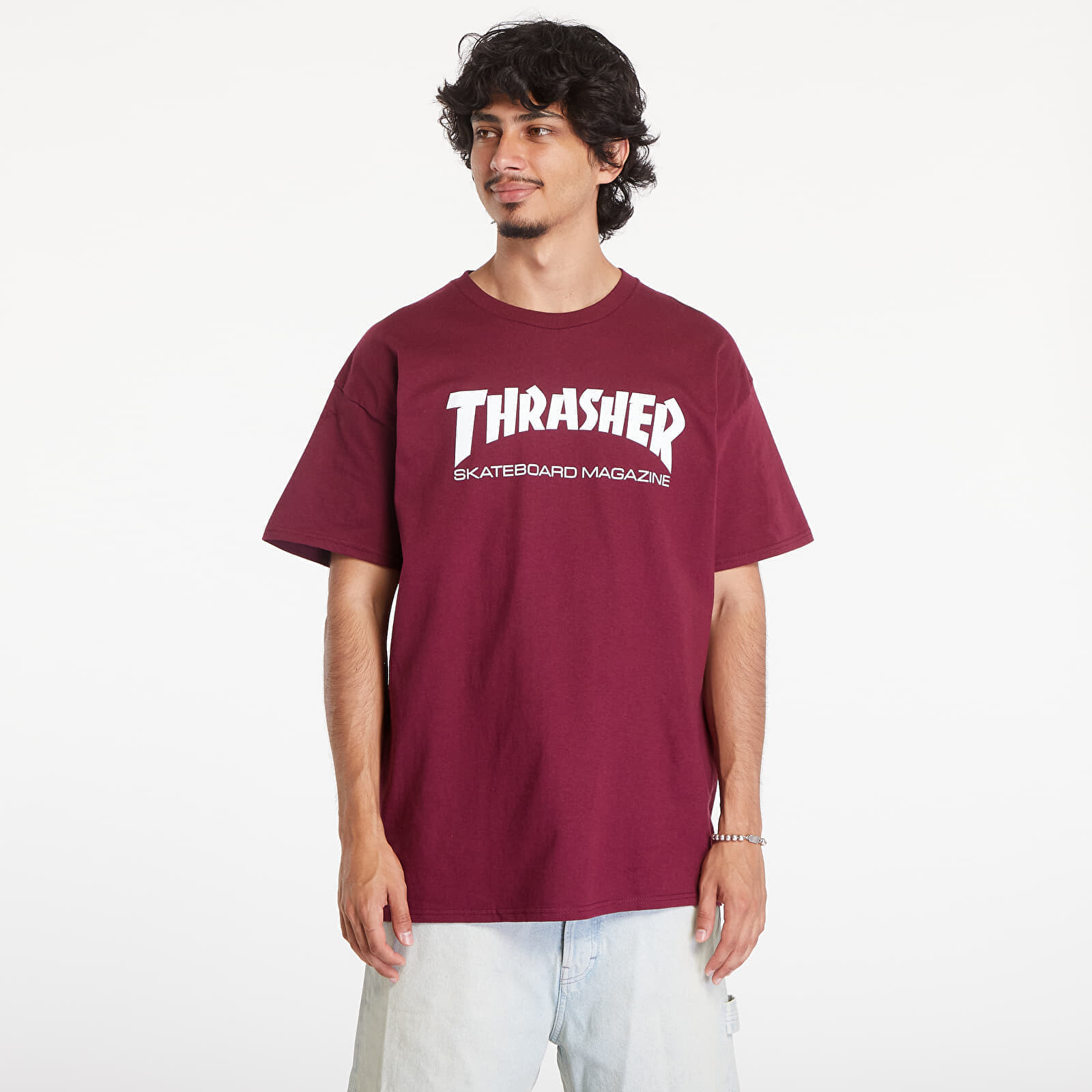 Tričko Thrasher Skate Mag T-Shirt Maroon S