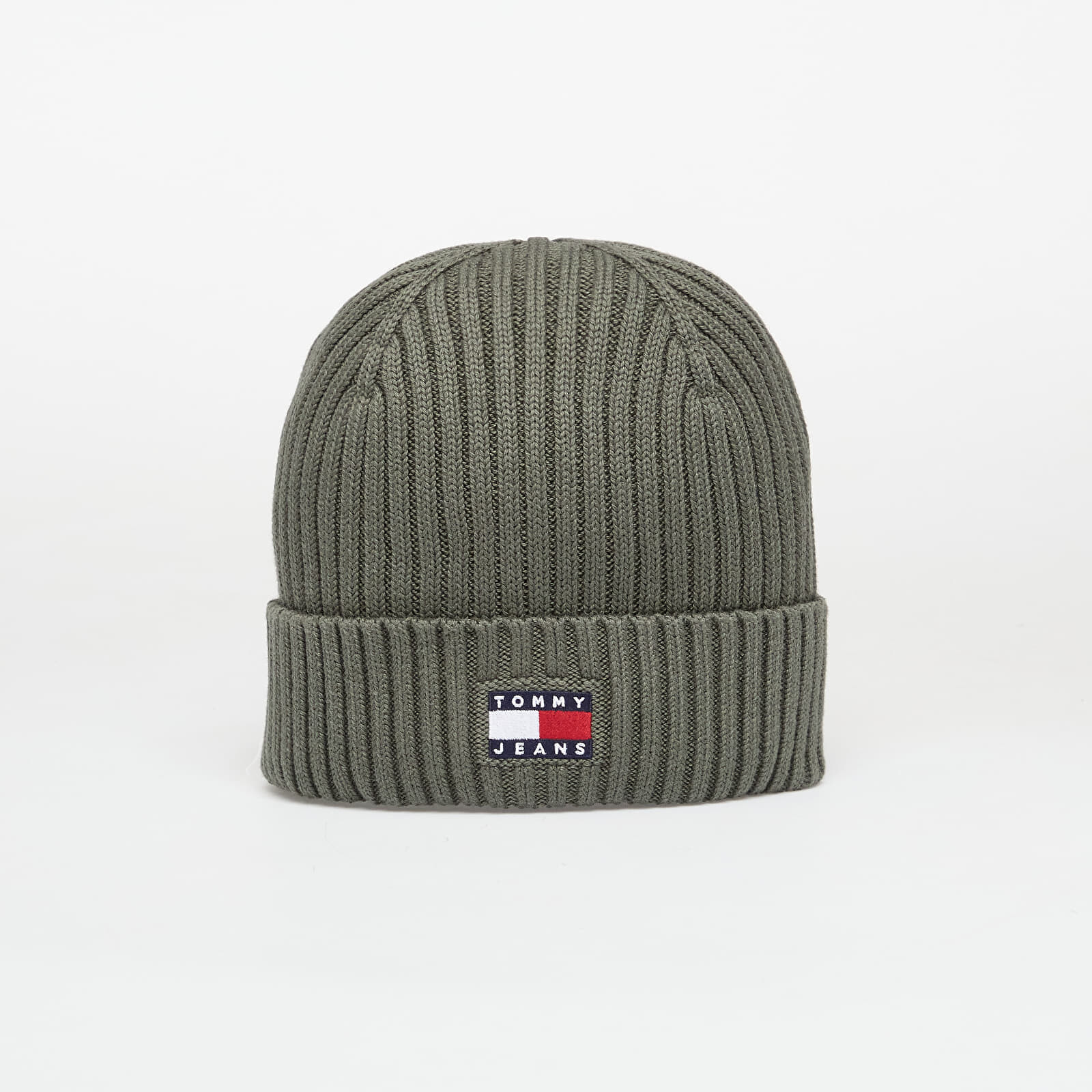Čiapka Tommy Jeans Heritage Core Beanie Pewter Green Universal