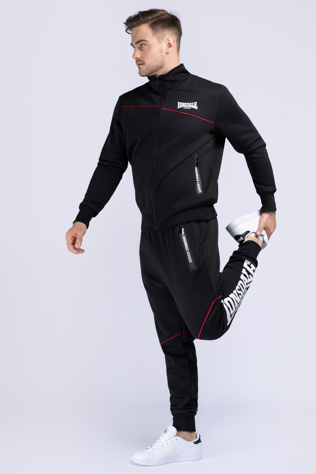 Pánska tepláková súprava Lonsdale 113982-Black