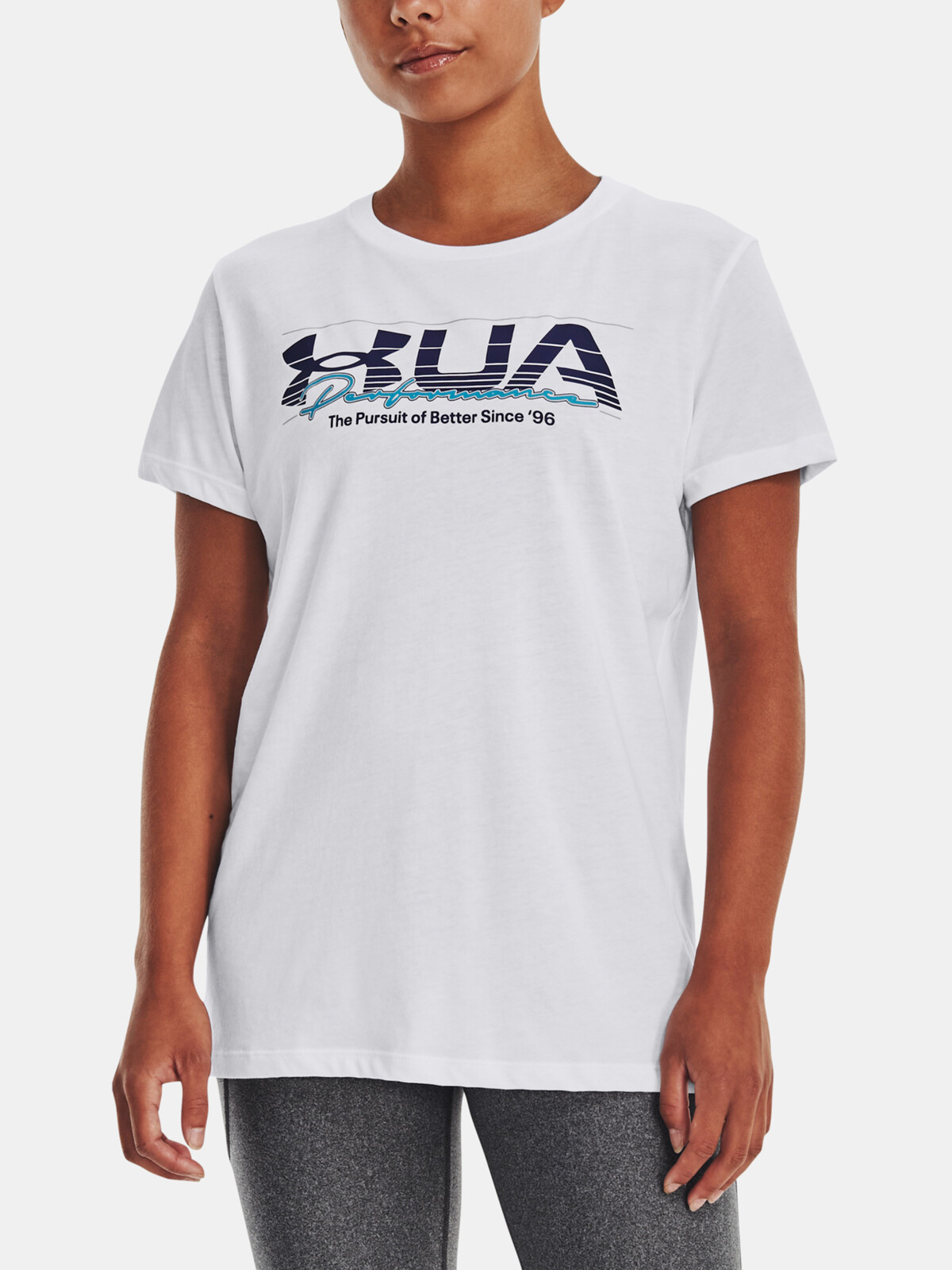 Tričko Under Armour UA VINTAGE PERFORMANCE SS-WHT
