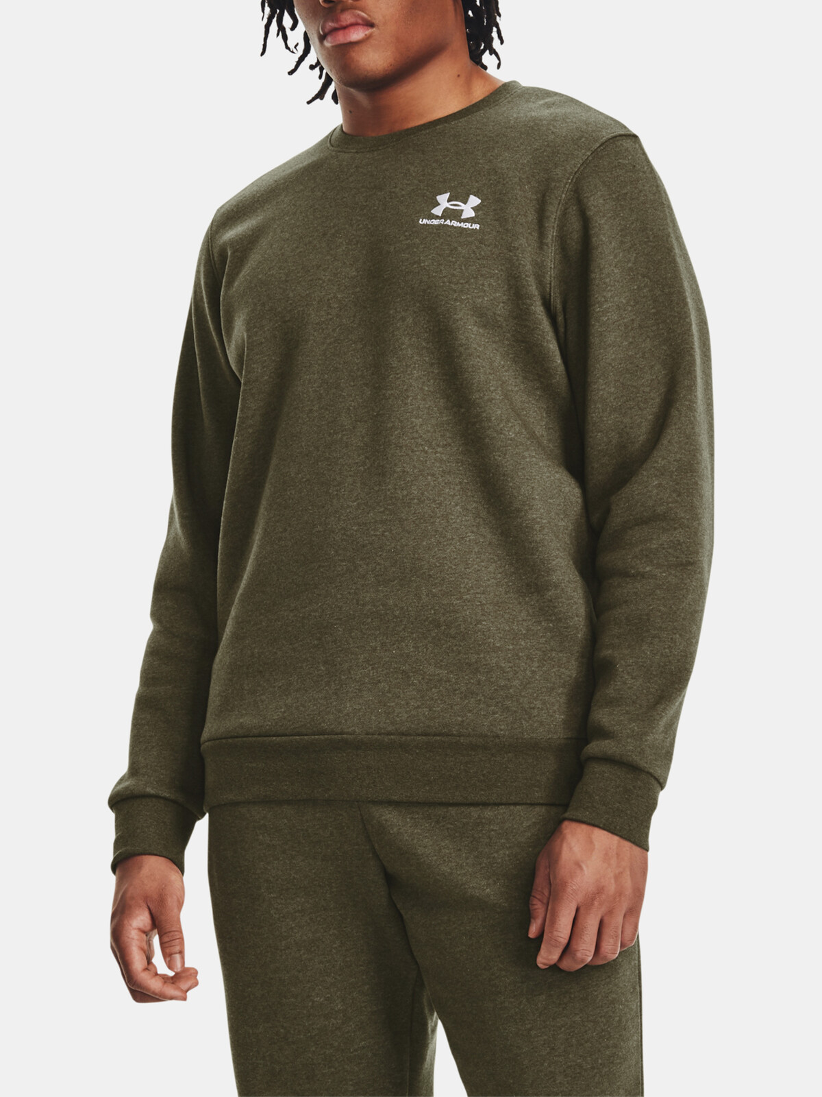 Kaki mikina Under Armour UA Essential Fleece Crew