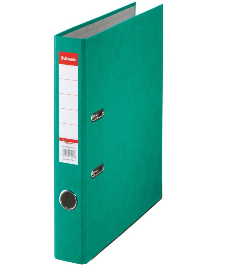 Esselte kart. pák. zakladač Rainbow A4, 50 mm, zelená