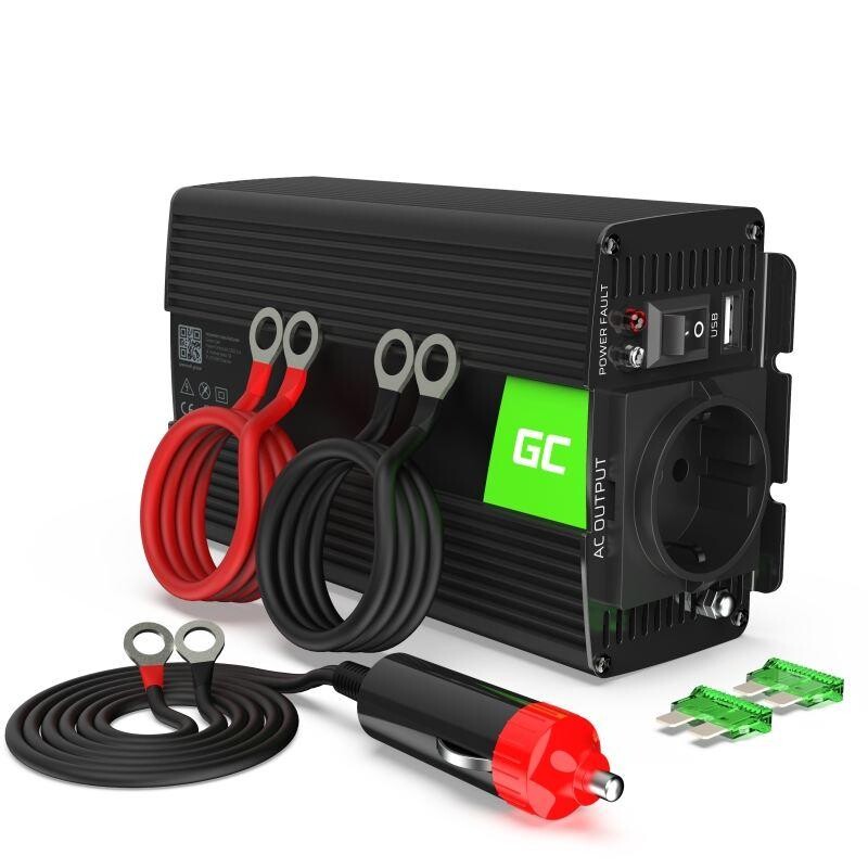 Green Cell Menič napájania Power Inverter do auta 24V na 230V 300W / 600W
