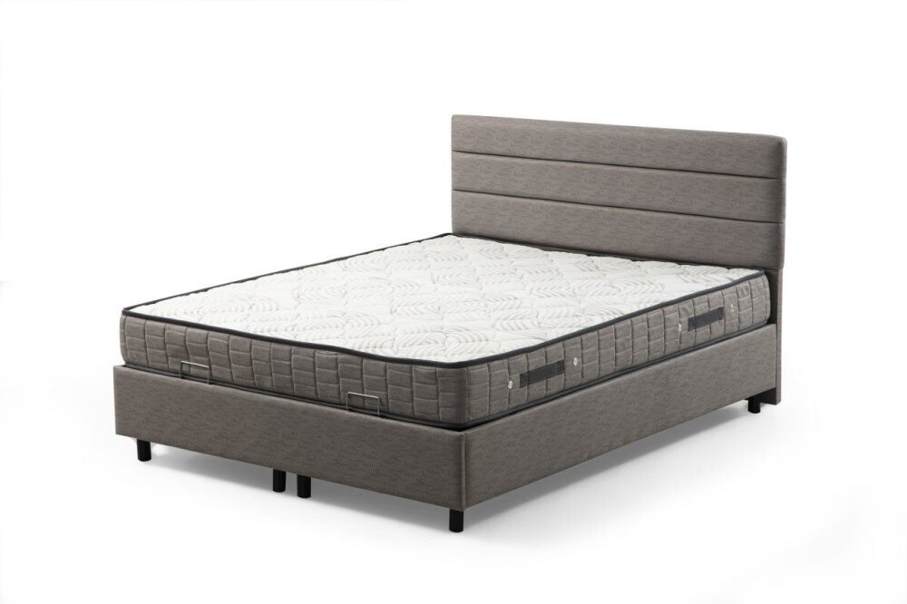 Rám jednolôžkovej postele s čelom Motya 120 x 200 - Light Grey
