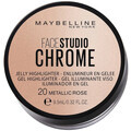 Rozjasňovače Maybelline New York  Face Studio Chrome Illuminating Gel - 20 Rose Métalliqu