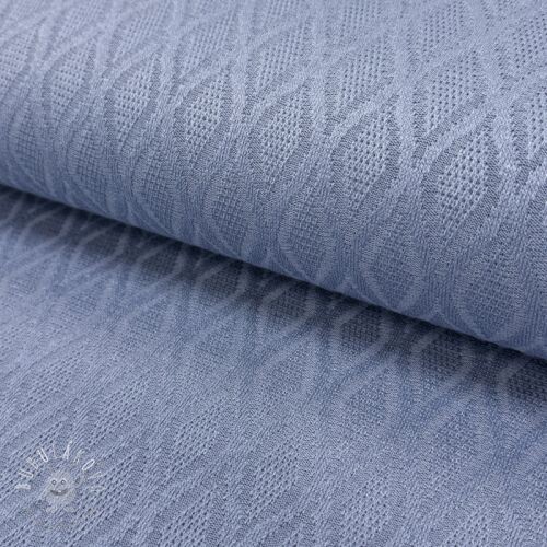 Pletenina jacquard Diamond baby blue