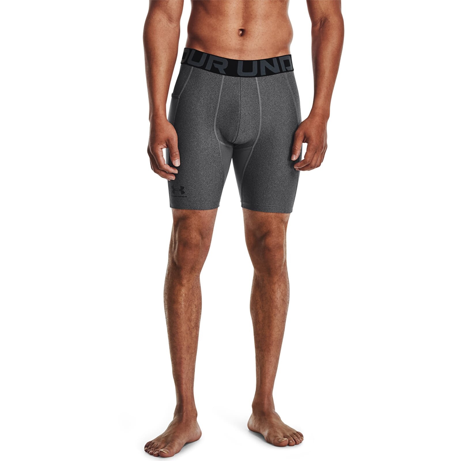 Šortky Under Armour Hg Armour Shorts Carbon Heather/ Black XXL
