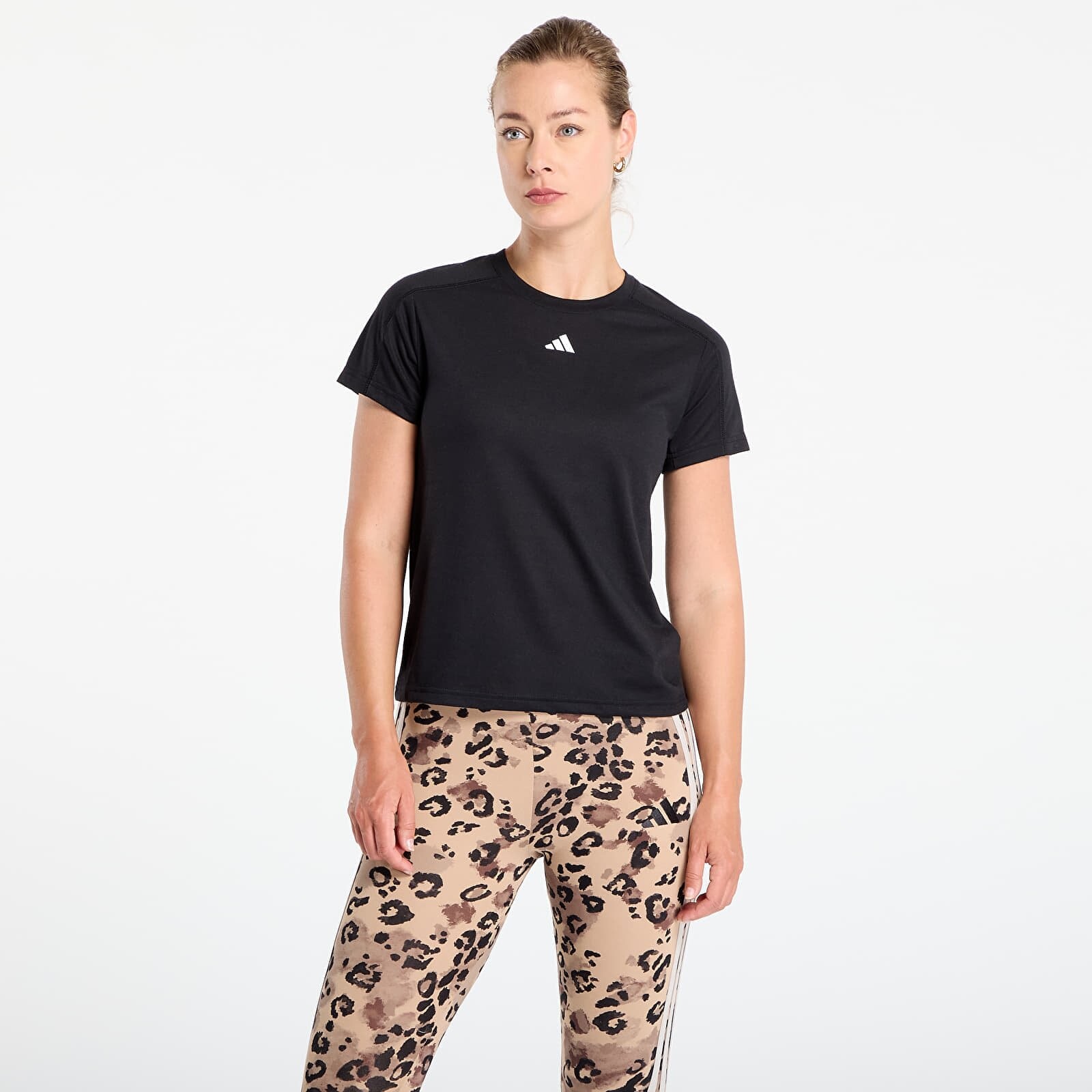 Tričko adidas AEROREADY Train Essentials Minimal Branding Crewneck TeeBlack S