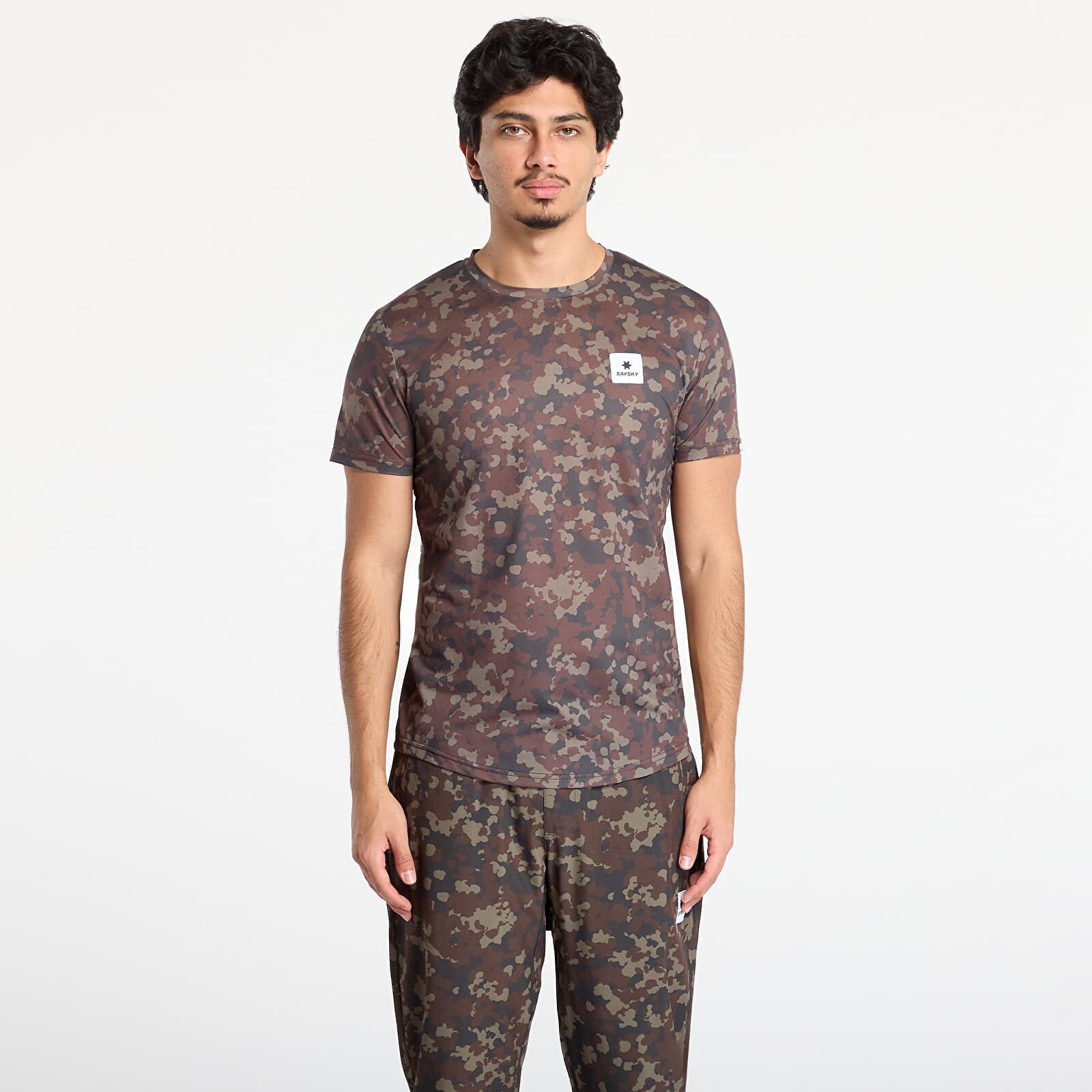 Tričko SAYSKY Camo Combat T-Shirt Brown AOP L
