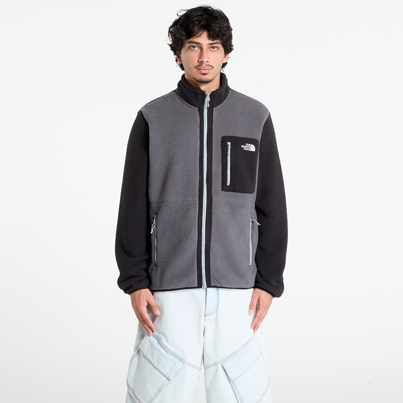 Mikina The North Face M Yumiori Full Zip Anthracite Grey/ TNF Black XL