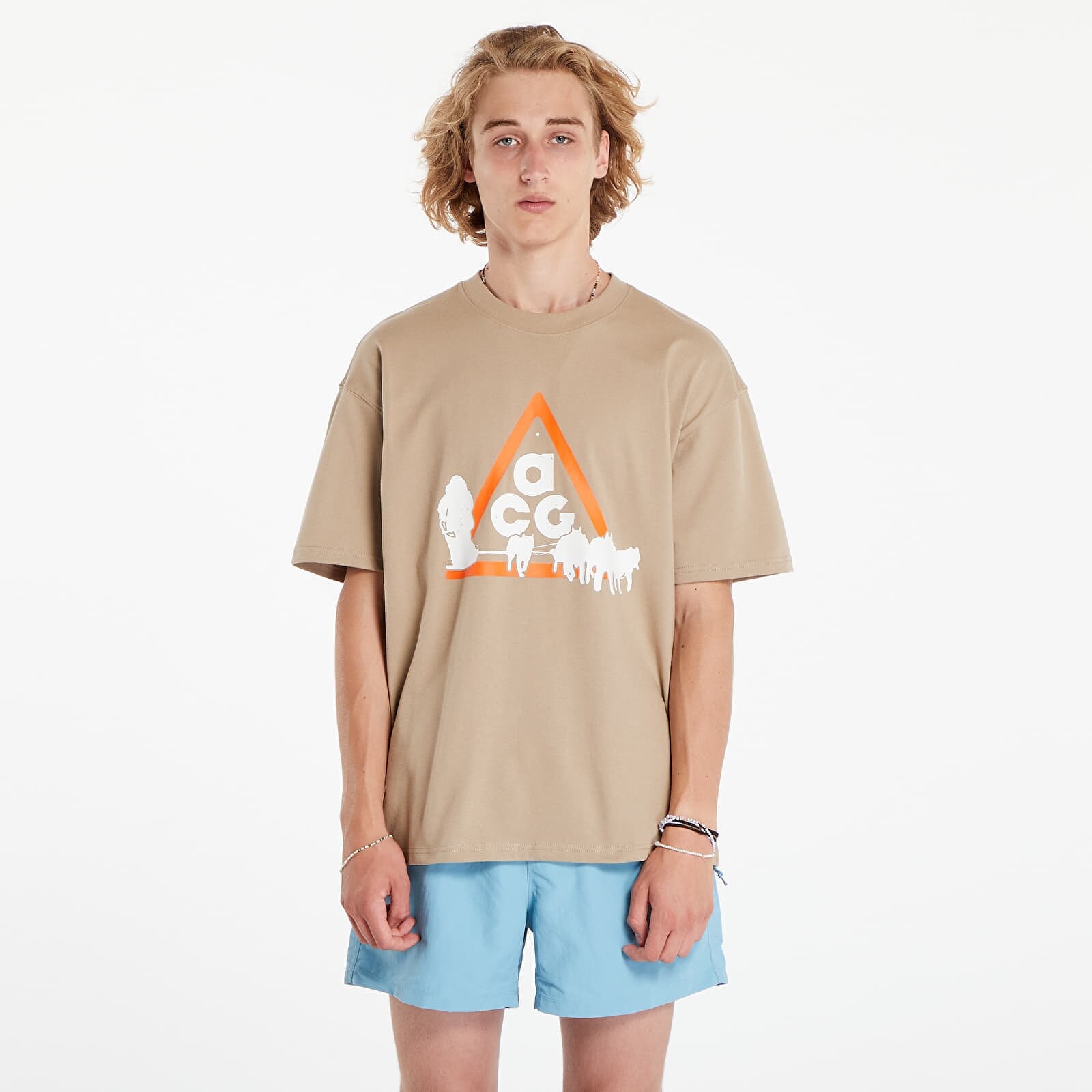 Tričko Nike Men's ACG Oc Dog Sled T-shirt Khaki XS