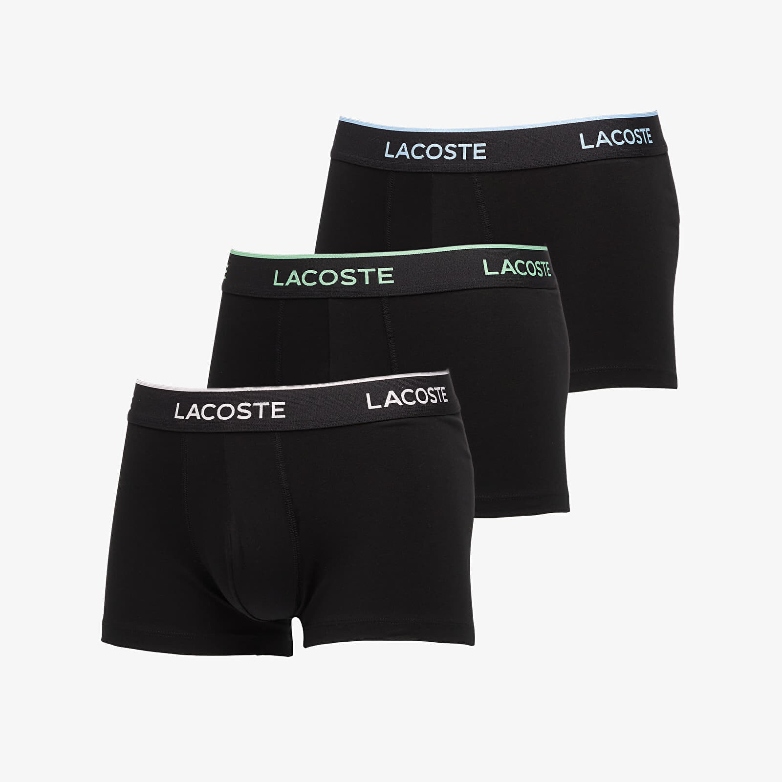 Boxerky LACOSTE Trunks Underwear Black/ Flamingo-Overview-Liamone M