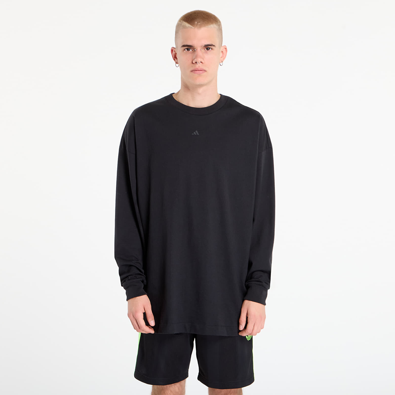 Tričko adidas Basketball Long Sleeve Tee Black L