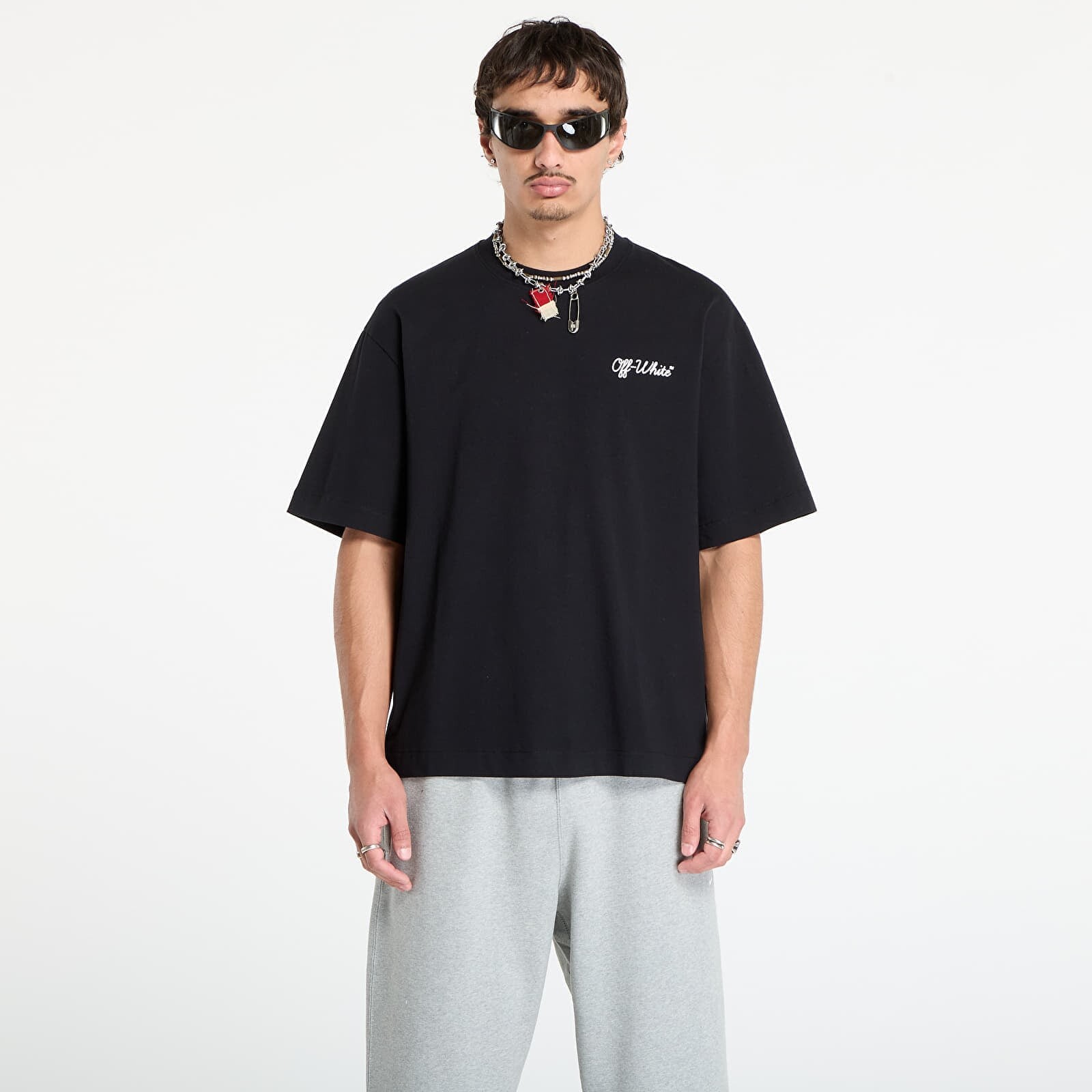 Tričko Off-White Script Skate S/S Tee Black/ White L