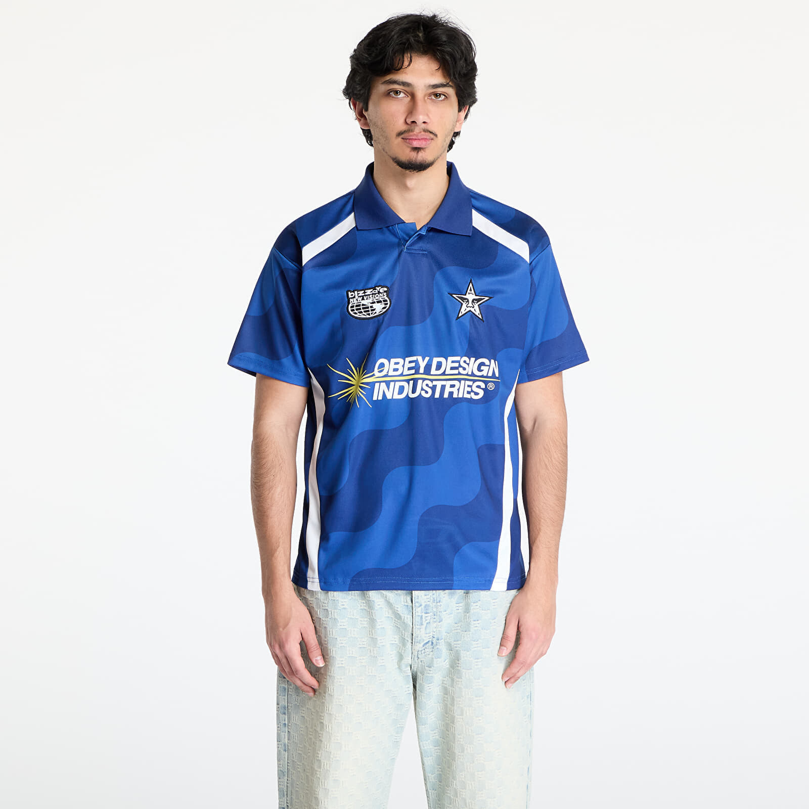 Dres OBEY Soccer Jersey Blue Multi XL