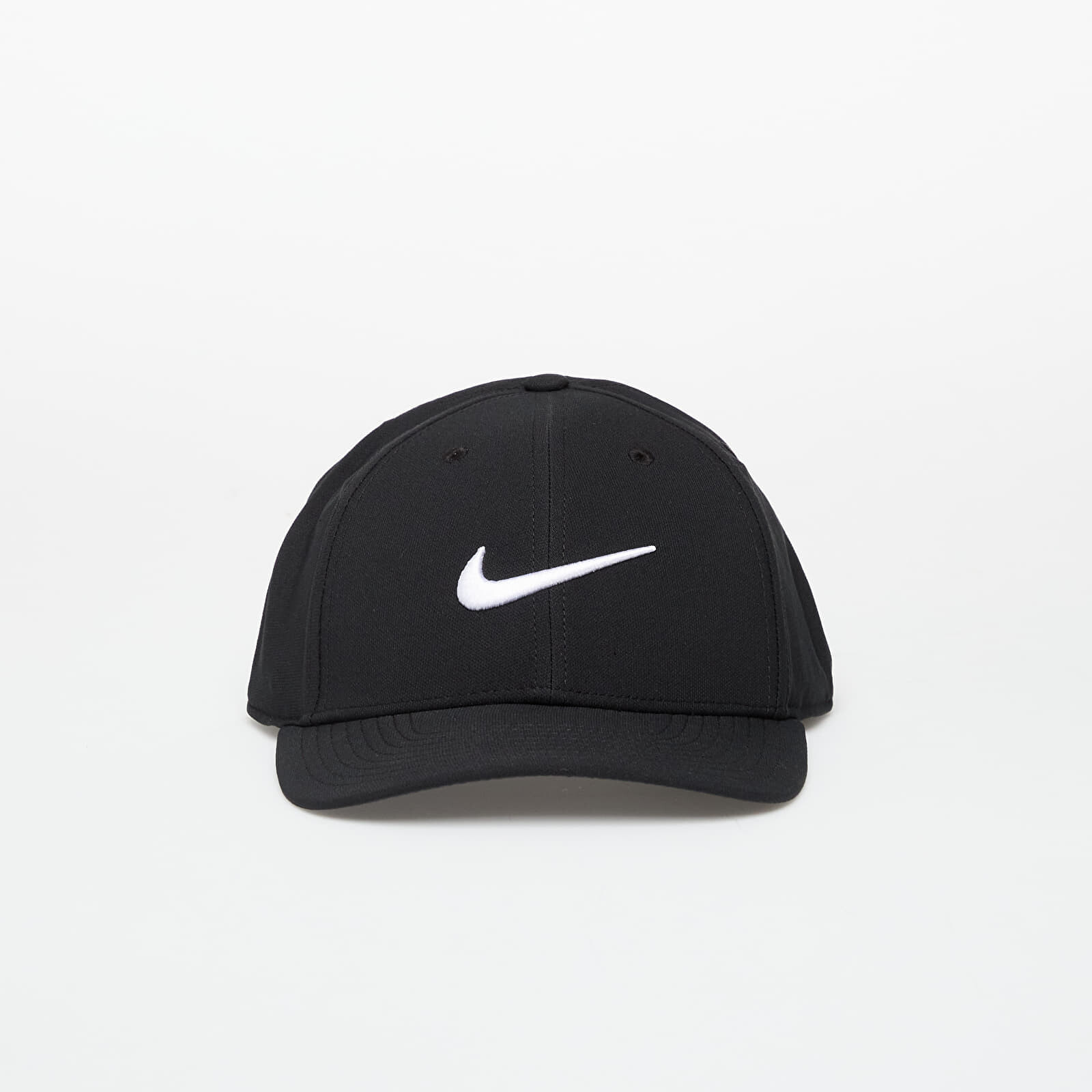 Šiltovka Nike Dri-FIT Club Structured Swoosh Cap Black/ White S/M