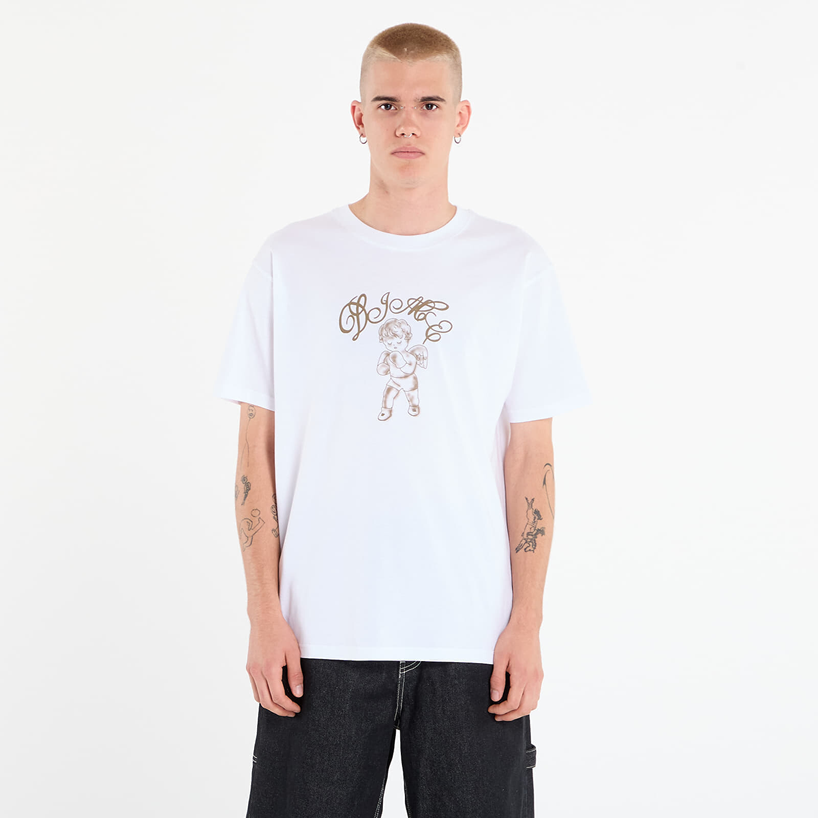 Tričko DIME Fighter T-Shirt UNISEX White XL