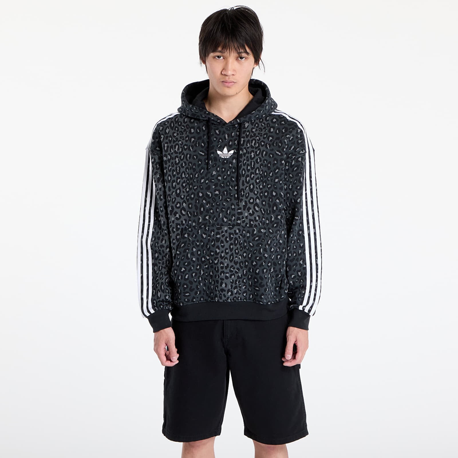 Mikina adidas Graphic All Over Print Leo Hoodie Black XL