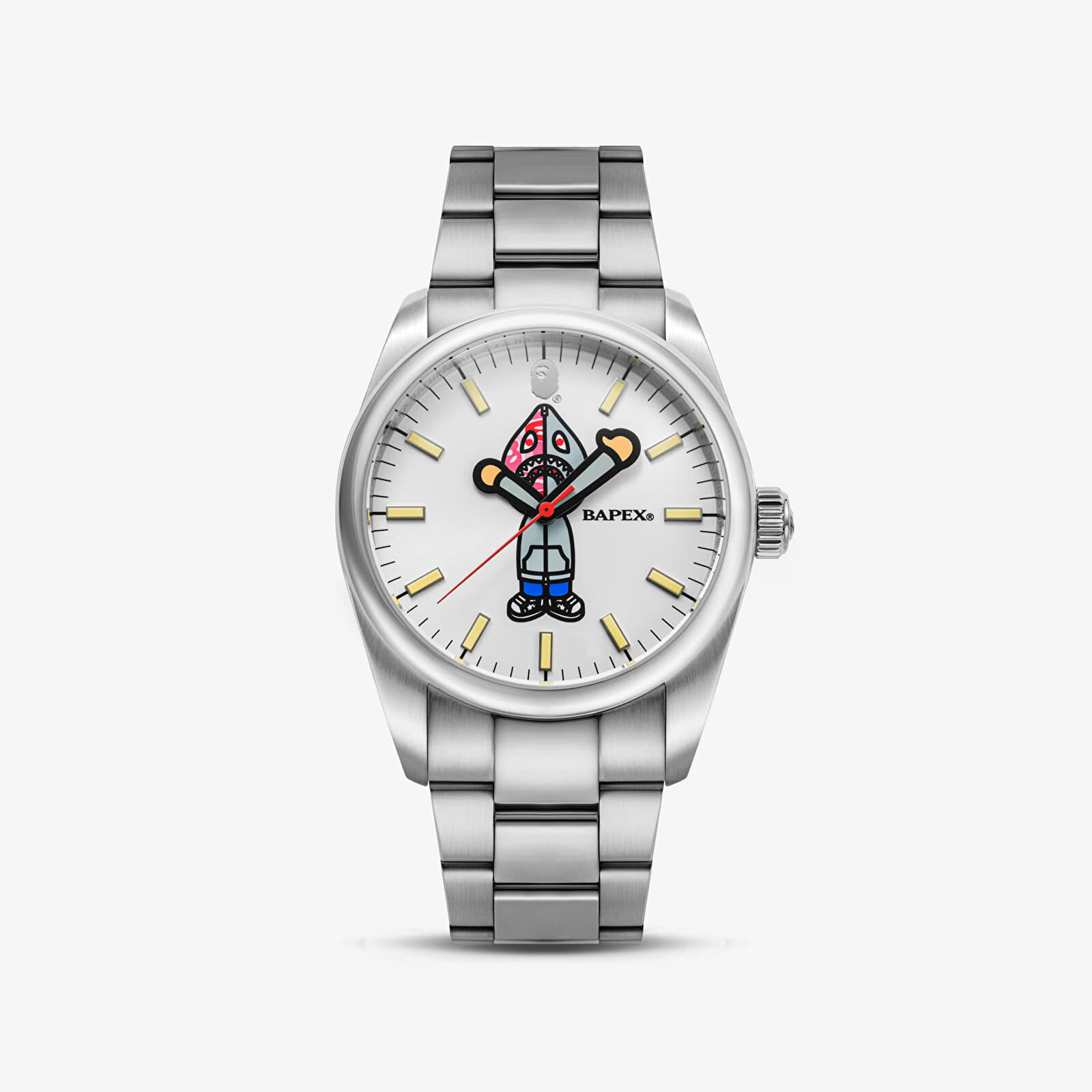 Hodinky A BATHING APE Type 7 Bapex Shark Seijin Silver Universal