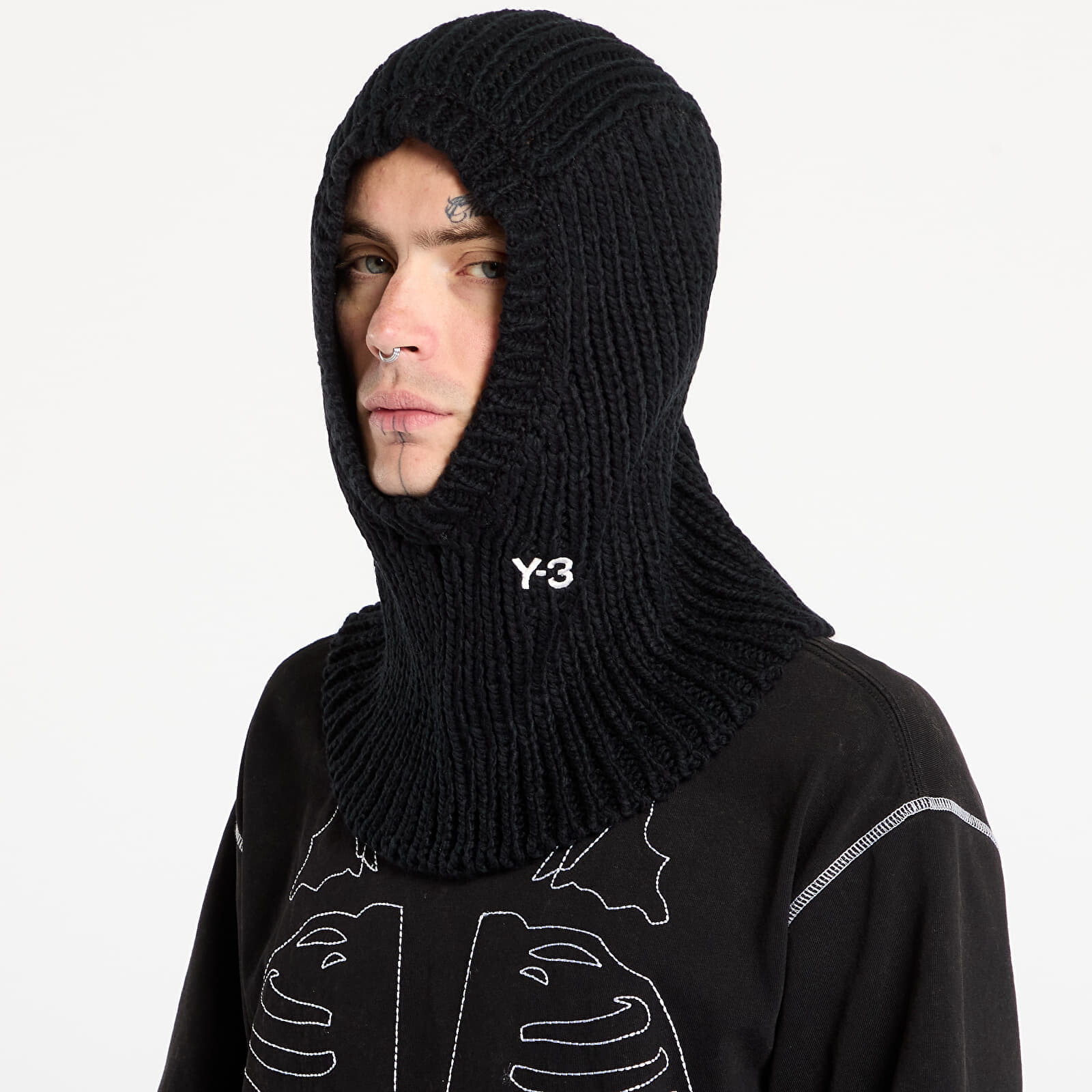 Y-3 Knit Hood Black OSFM