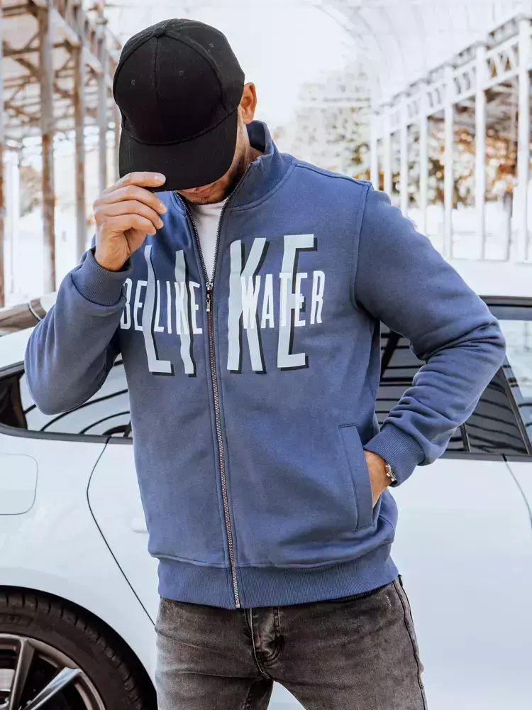 Pánska mikina modrá Dstreet