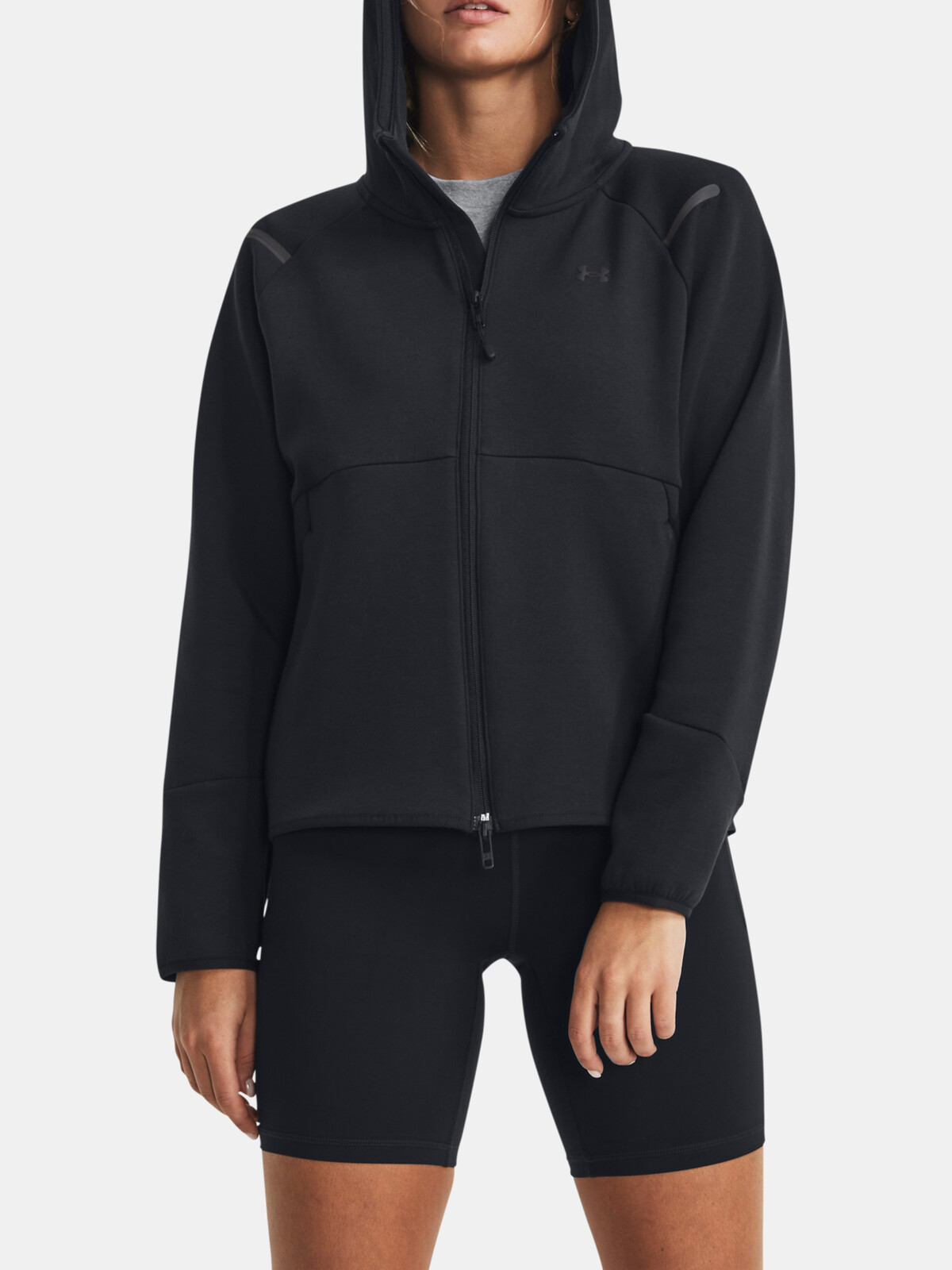Čierna športová mikina Under Armour Unstoppable Flc FZ
