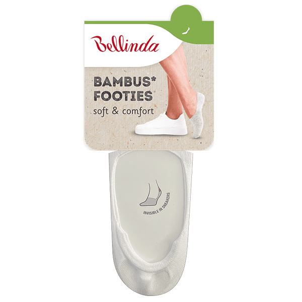 Bellinda 
BAMBUS FOOTIES SOCKS - Bambusové veľmi nízke dámske ponožky - biela